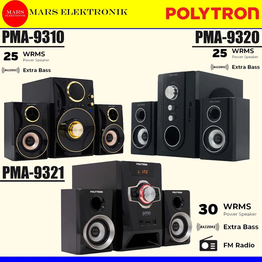 SPEAKER POLYTRON PMA-9310 / PMA-9320 / PMA-9321 - MULTIMEDIA  BLUETOOTH PMA 9310 / PMA 9320 / PMA 93