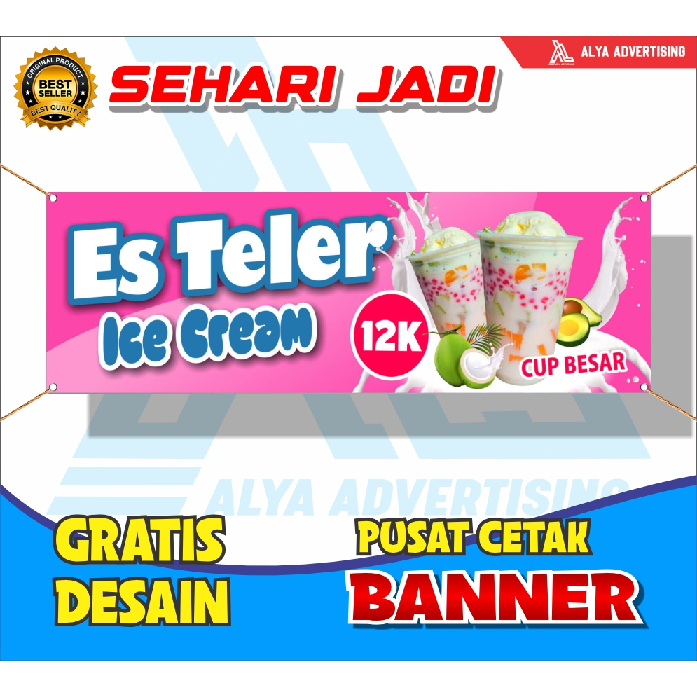 Banner ANEKA MINUMAN, Spadnuk ANEKA MINUMAN, ukuran 100x50 cm, COD / Banner ANEKA MINUMAN, Spadnuk A