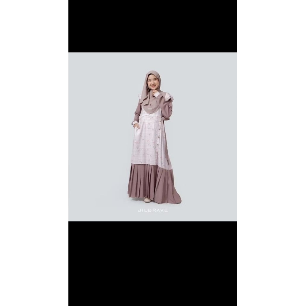 PL gamis lebaran jilbrave noora dress