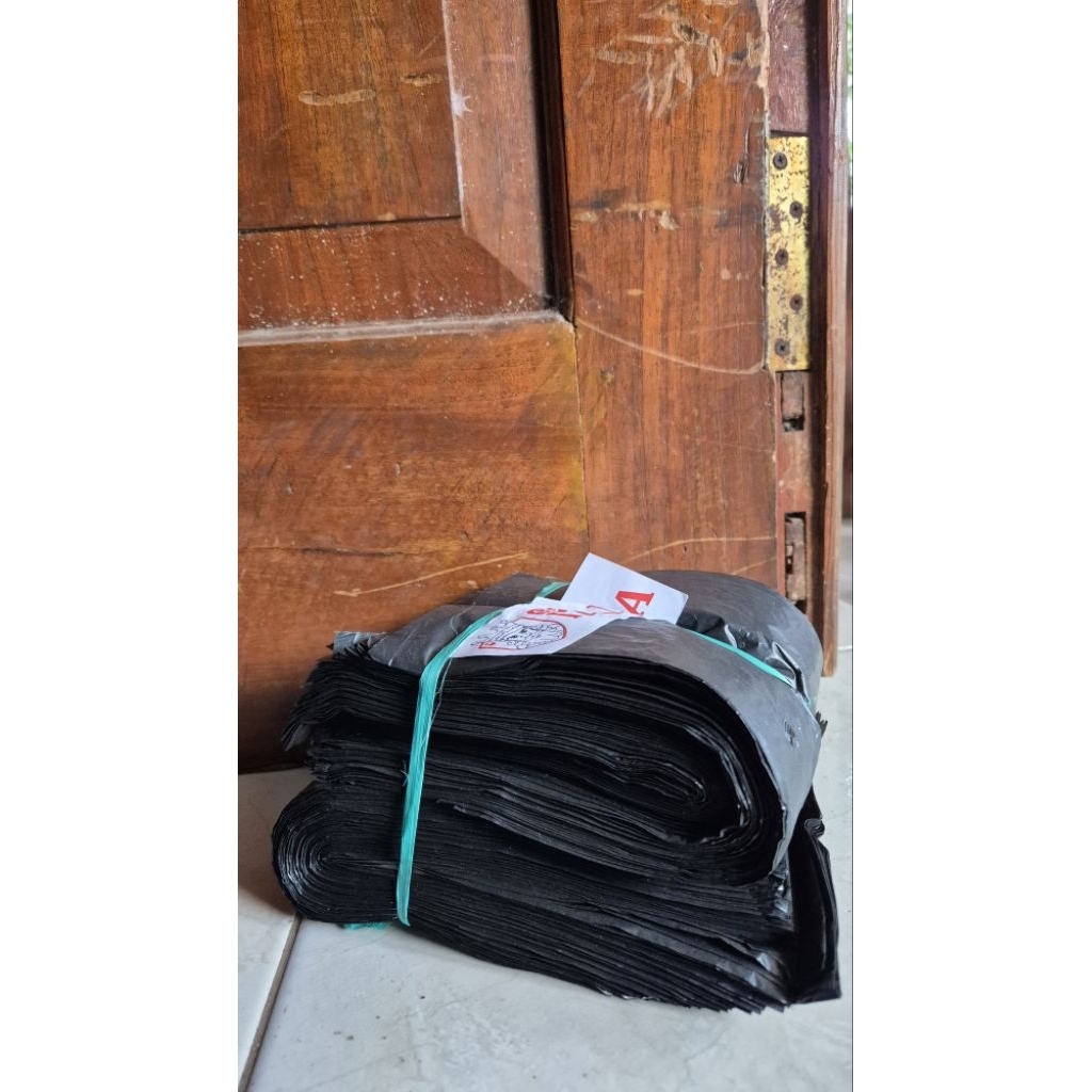 Pesona_Mimin Kantong Plastik Hitam Kecil Ukuran 15 (Kiloan Dapat Banyak)