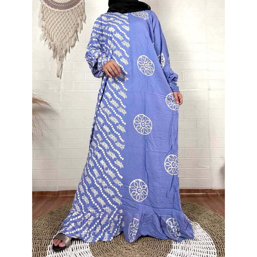 Gamis Aira Katun Rayon Batik Cap