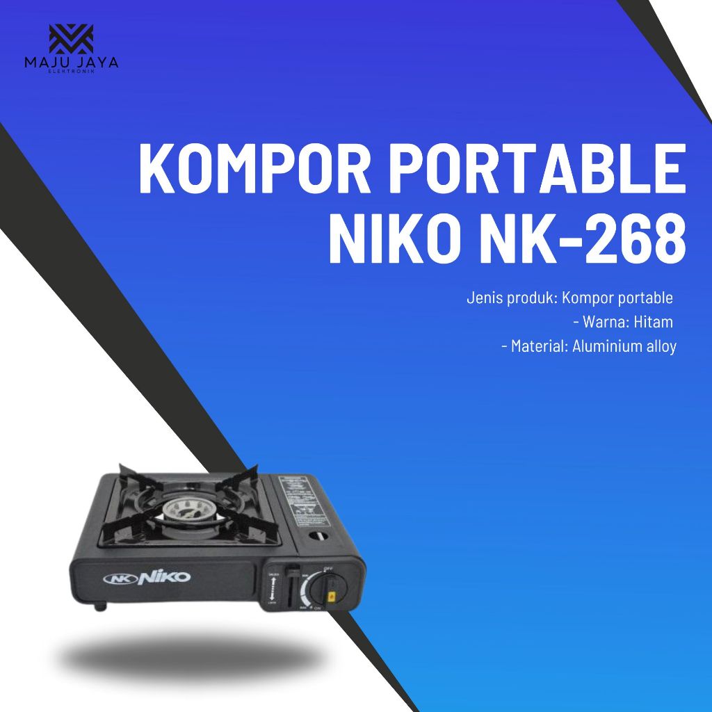 Kompor Portable Niko 2 IN 1 NK 268 / NK268 / NK-268