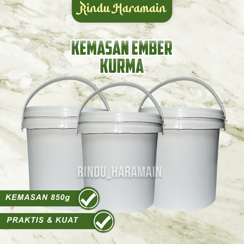 Rindu Haramain - Kemasan Ember Kosong per 1 pcs / Ember kosong untuk kemasan kurma