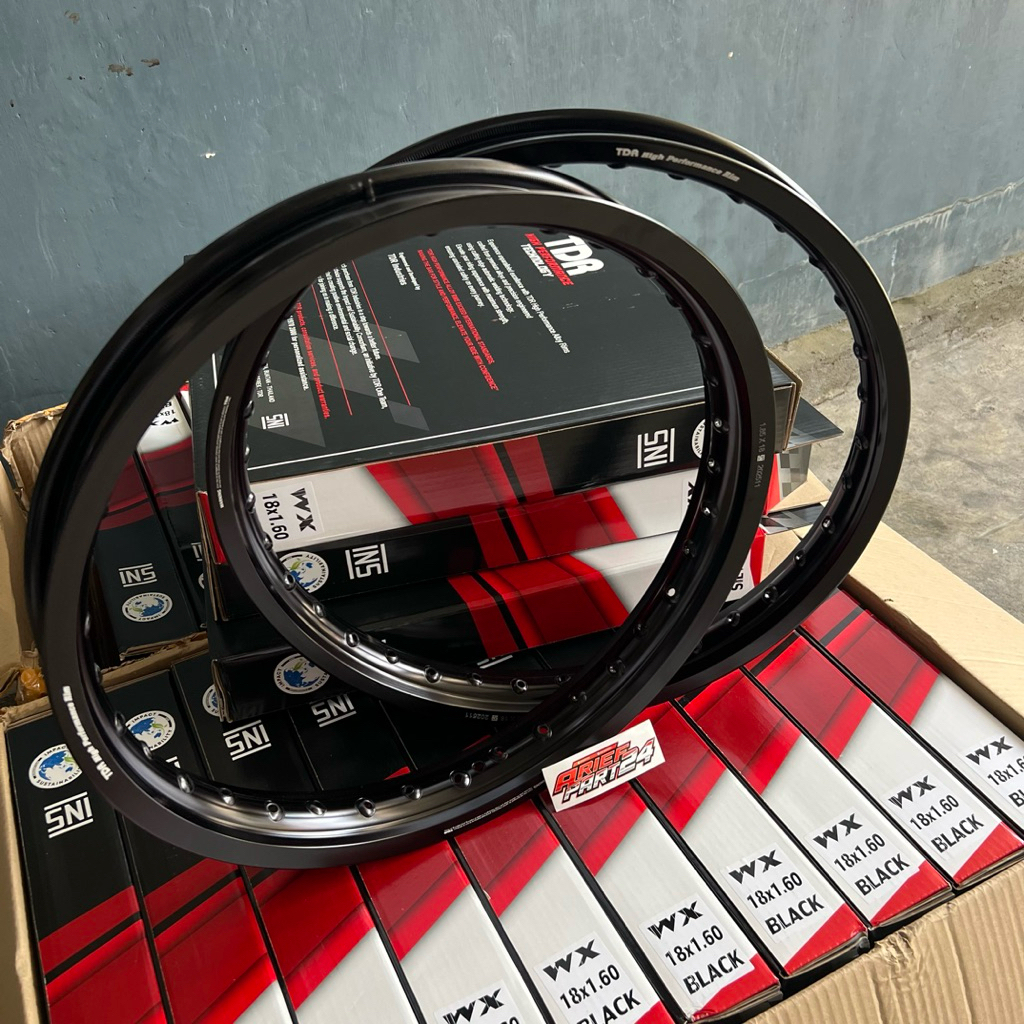VELG TDR RING 18 160.185 HITAM RIM LINGKARAN TDR RING 18 RX KING TDR 160-185 18 WX HITAM GLOSSY
