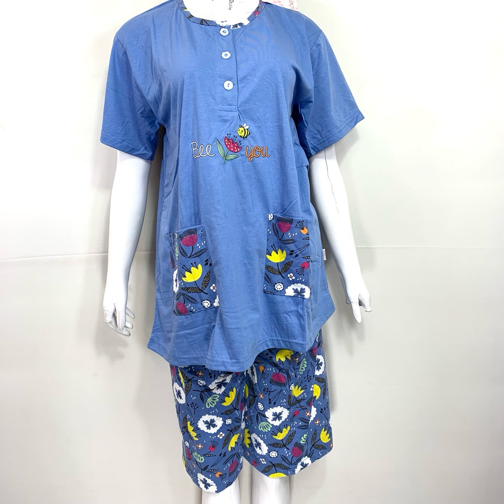 STELAN 3/4 JUMBO | BAJU TIDUR LORITA BY SOFIE