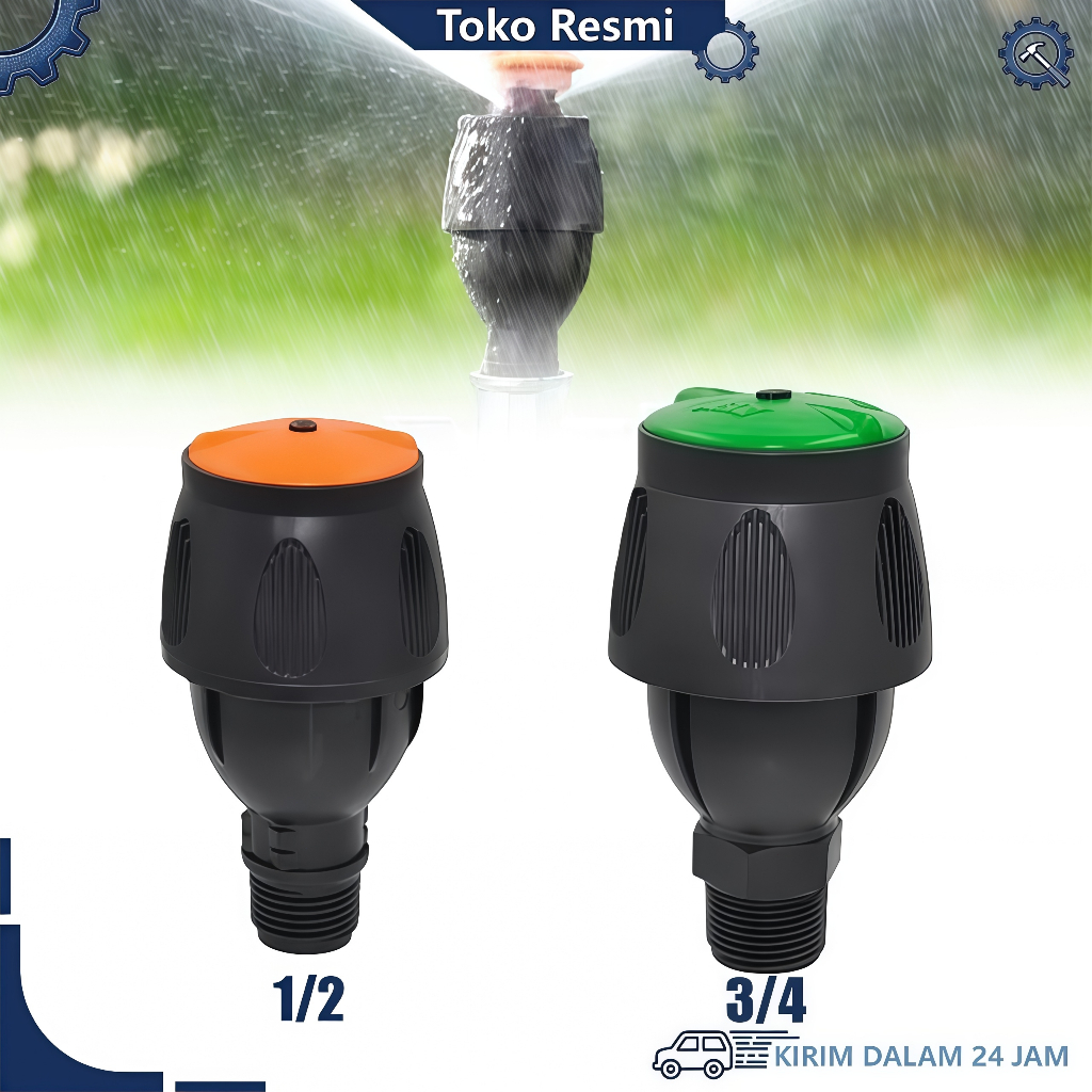 Alat Penyiram Air Otomatis Sprinkler Pertanian Adjustable 360 Derajat Alat Penyiram Taman/ Tanaman/R