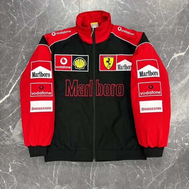 Tacogoods Vintage Ferrari Racing Jacket | Marlboro-Inspired F1 Motorsport Style
