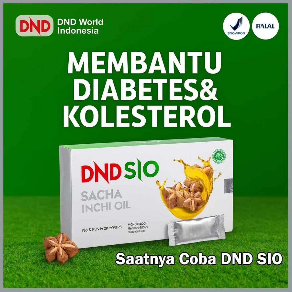 Sacha Inchi Oil DND SIO Omega 3 6 9 Membantu Gula Darah dan Kolesterol - BPOM Halal