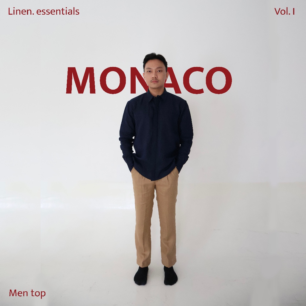 Linen. esentials 100% Linen Shirt | Baju Pria | Shirt Pria | Monaco Collection