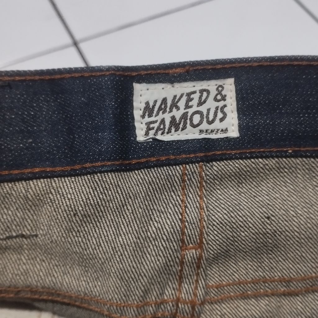 NAKED&FAMOUS DENIM DEEP INDIGO SELVEDGE