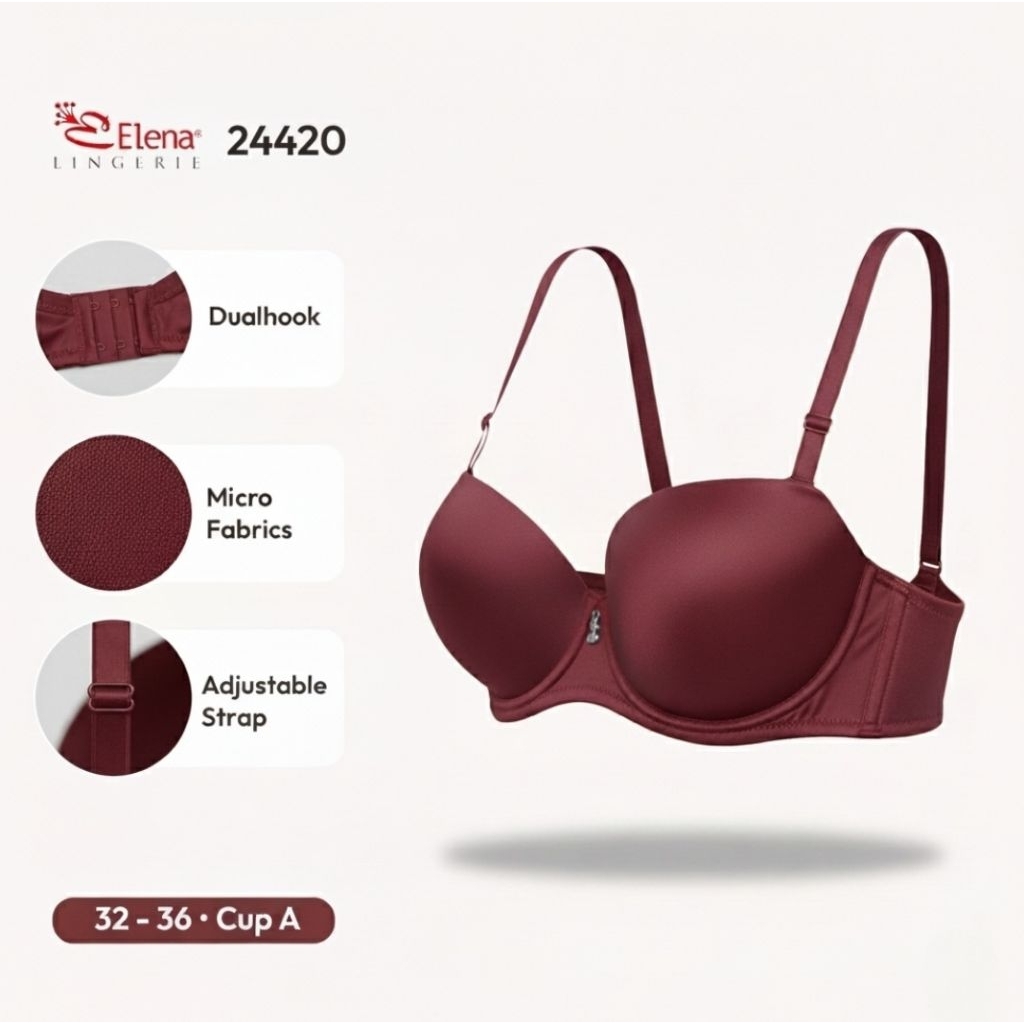 Elena Push Up Bra 24420 - (32A - 36A) - Pakaian Dalam Wanita BH