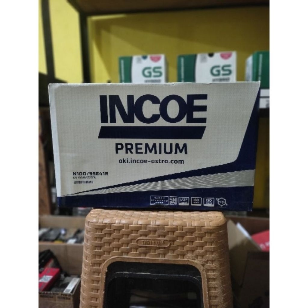 AKI BASAH INCOE N100, aki basah 100 Amper Genset, truck,Taft, Dyna,hyno,Bus, alat berat incoe Astra 