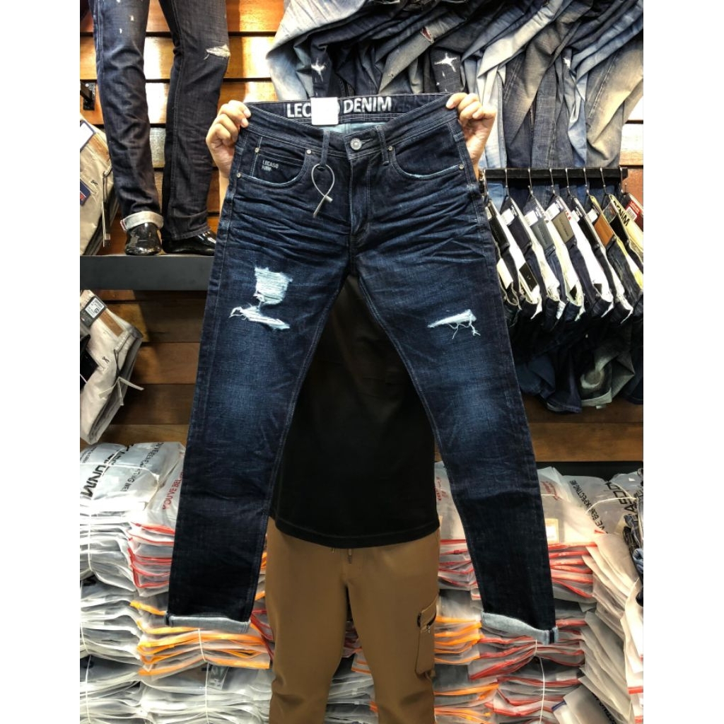 lecaso jeans / jeans stred lecaso original / jeans panjang pria terlaris