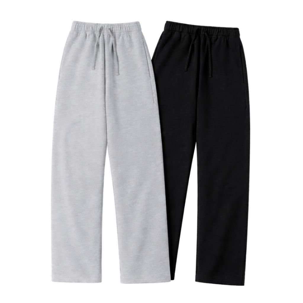 THEHIKAM Apparel - Celana Jogger Baggy Losse Sweatpants Fit Pria Wanita  Katun Flece Gramasi 280 300