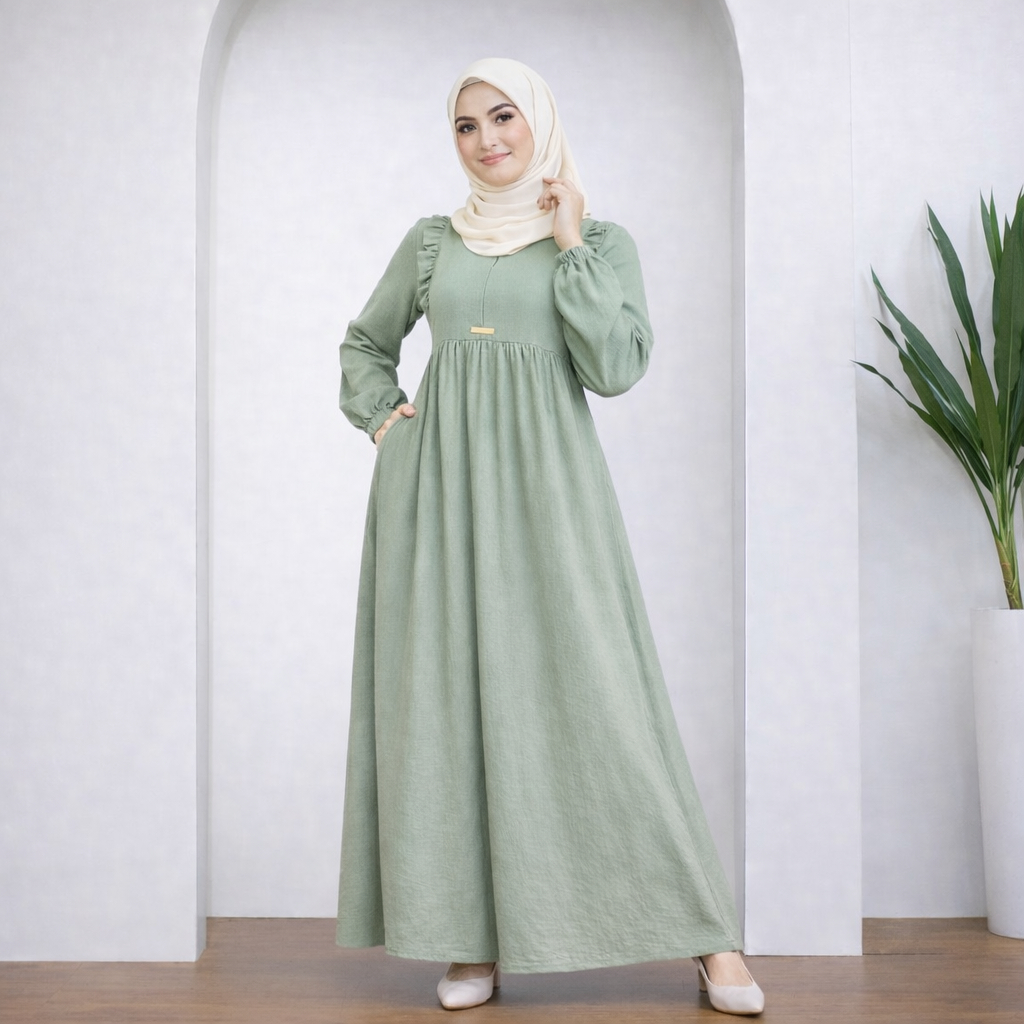 Juba Terbaru 2026 Bj Formal Pesta Kondangan Ghamis Lengan Panjang Murah Bj Wnta Gmis Drees Korea Baj