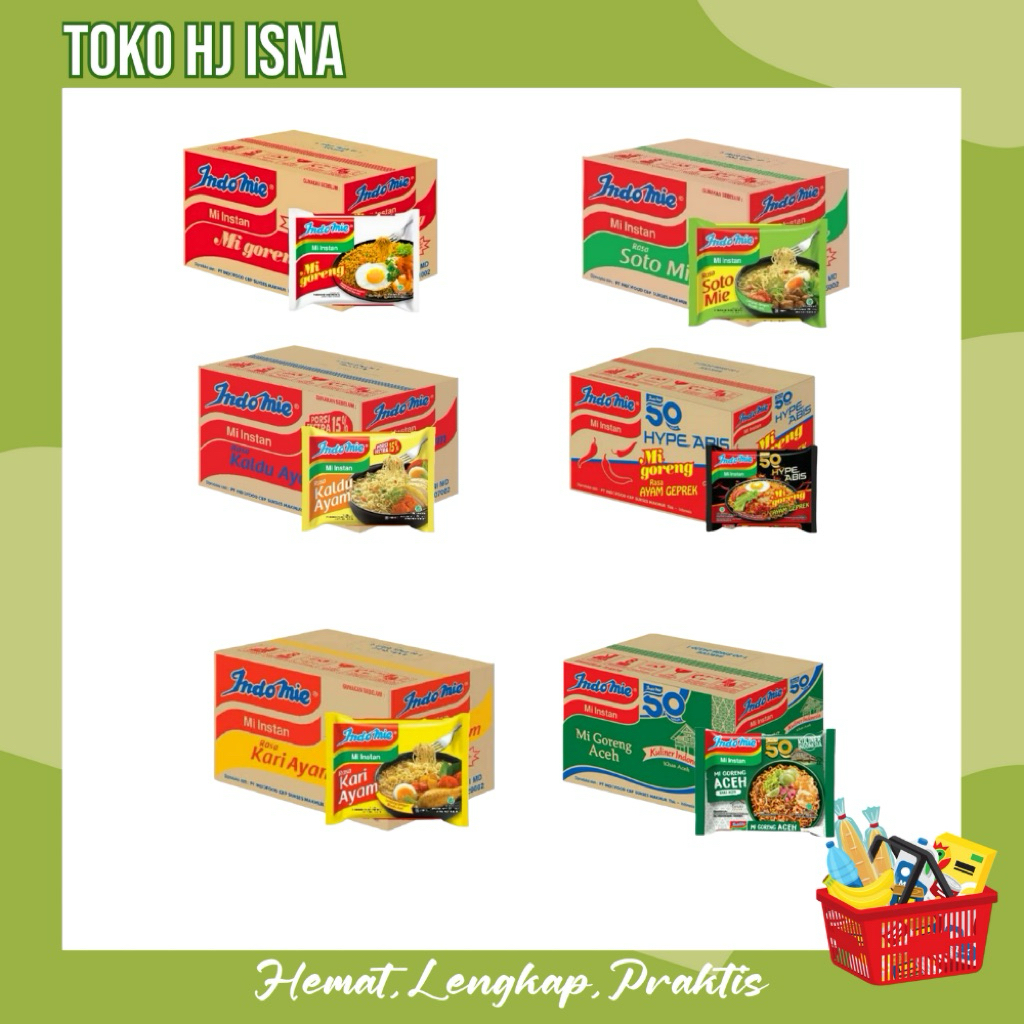 Indomie - 1 Dus 40 pcs - Bisa Mix Varian