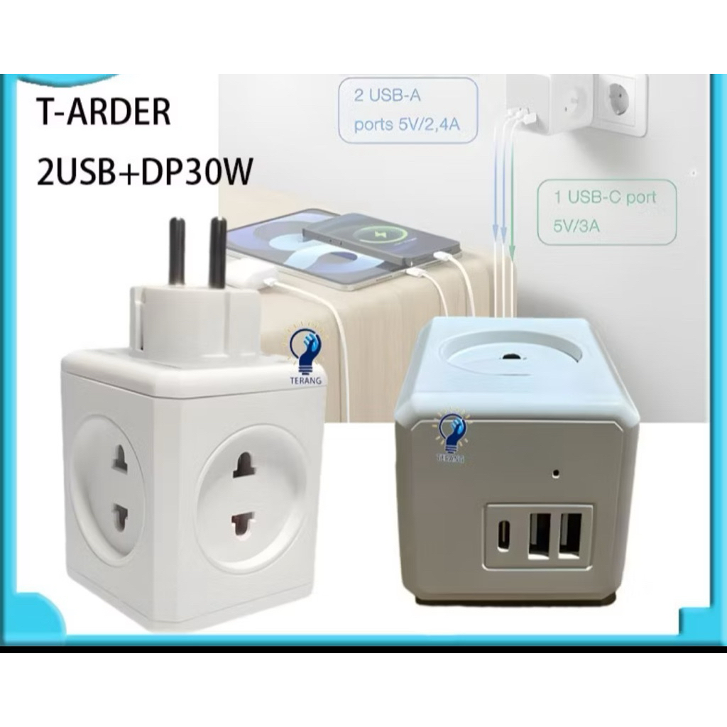 T Arder stop kontak listrik kubus