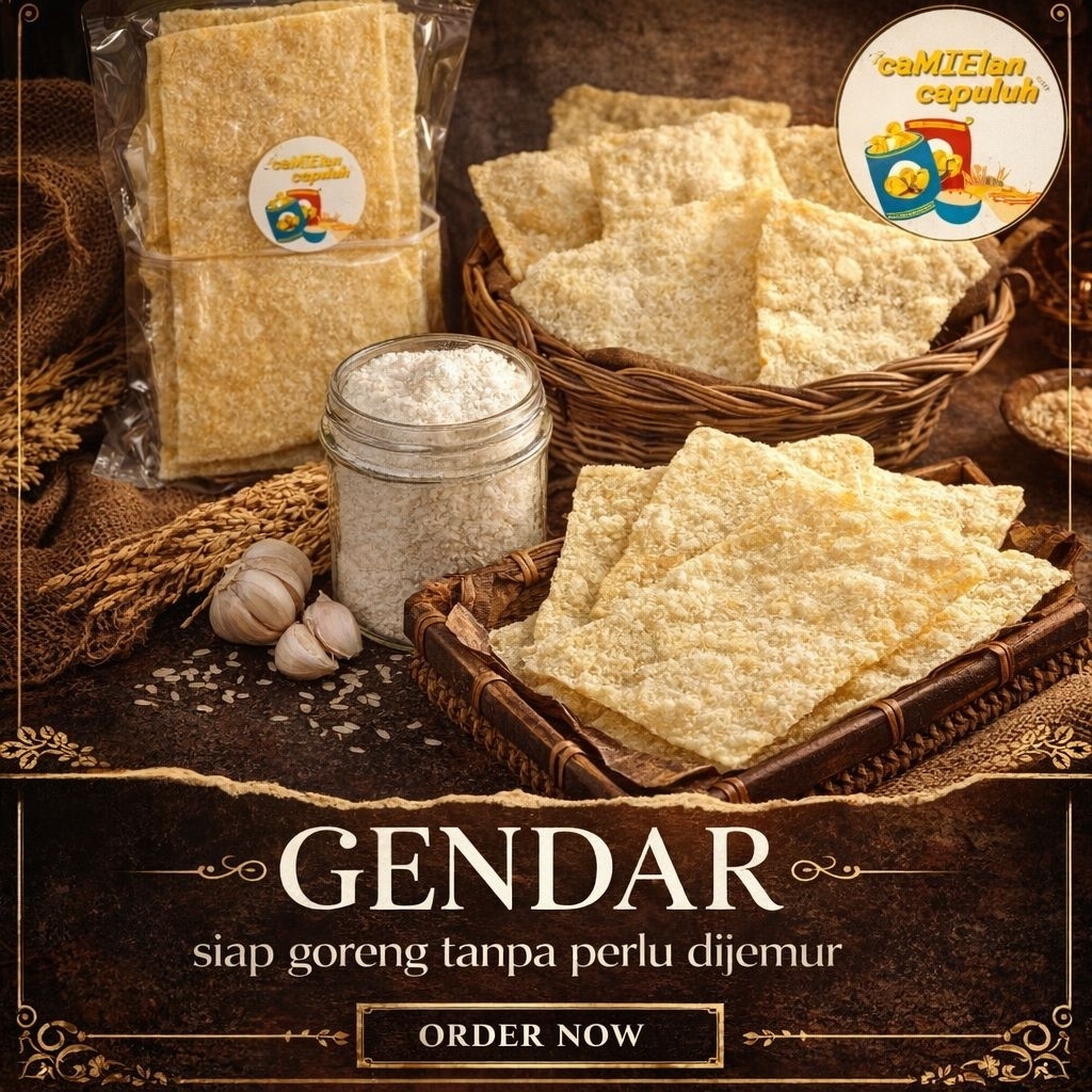 Kerupuk Puli Gendar Mentah 1kg