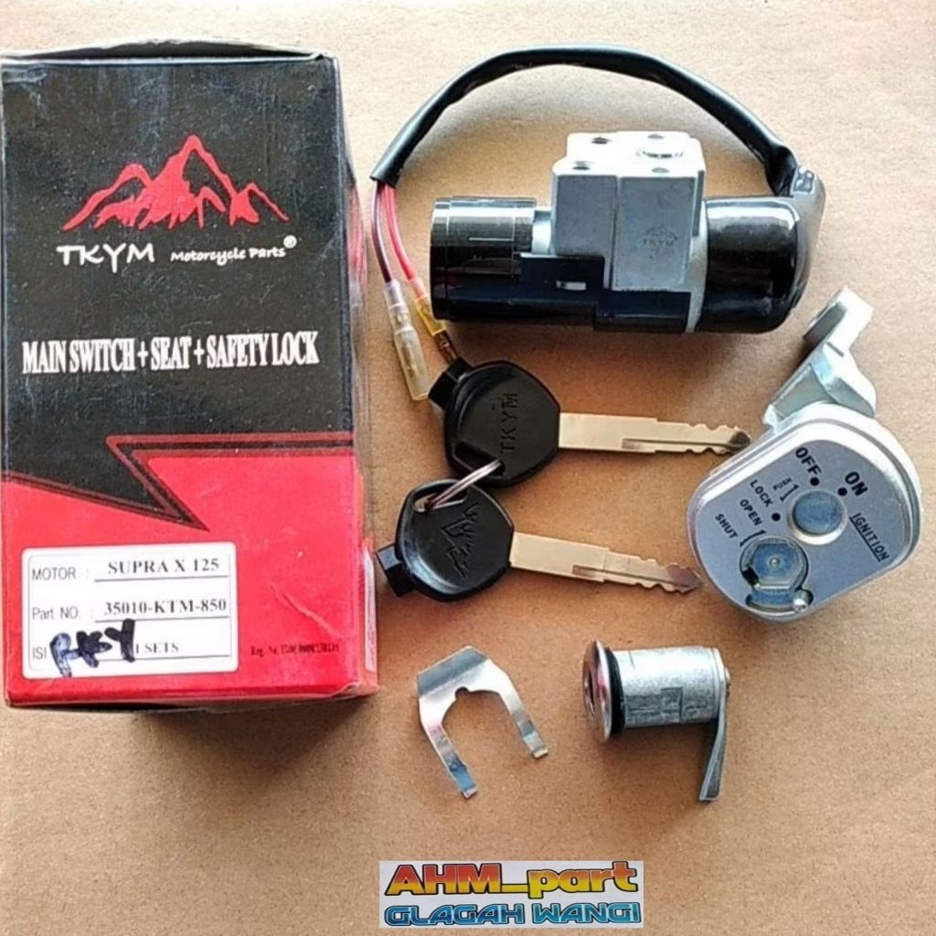 Kunci kontak SET supra x 125  35010-KTM-850 ori TAKAYAMA