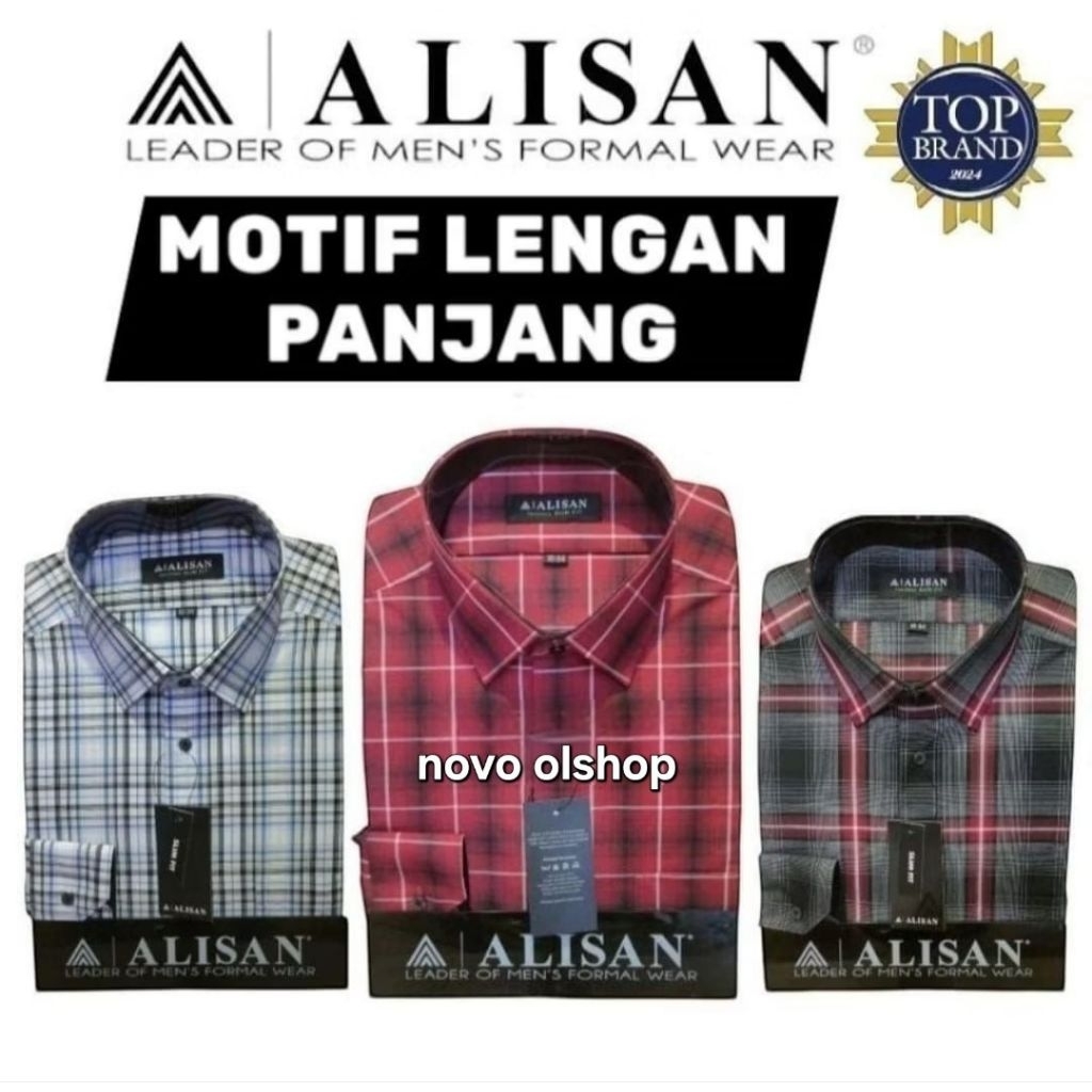 KEMEJA ALISAN MOTIF LENGAN PANJANG