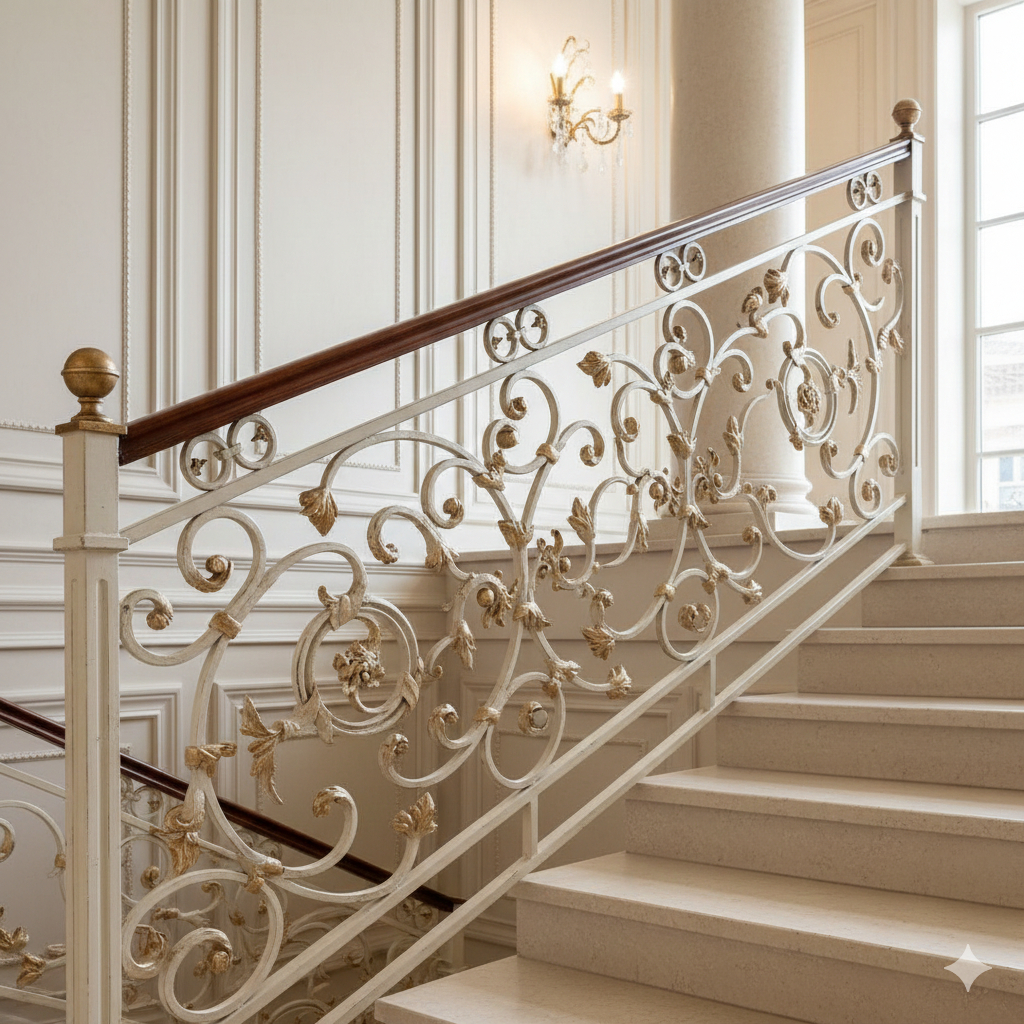 Railing Besi Tempa Klasik dan Kokoh