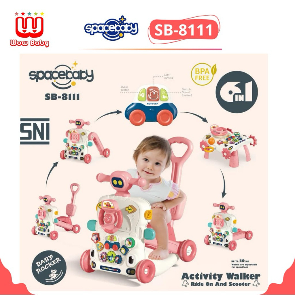 BABY PUSH WALKER SPACEBABY SB 801 //SB 8109 //SB 8110 //SB 8111//SB 8311 baby walker modern