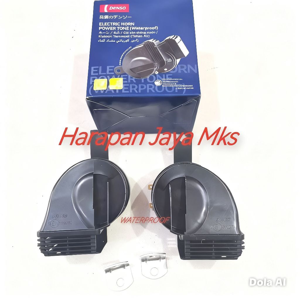 [1SET][WATERPROOF] KLAKSON KEONG DENSO 12VOLT ORIGINAL DENSO WATERPROOF UNTUK MOBIL DAN MOTOR 12VOLT