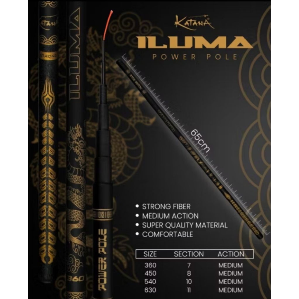 Joran Tegek Katana iluma 360-630cm