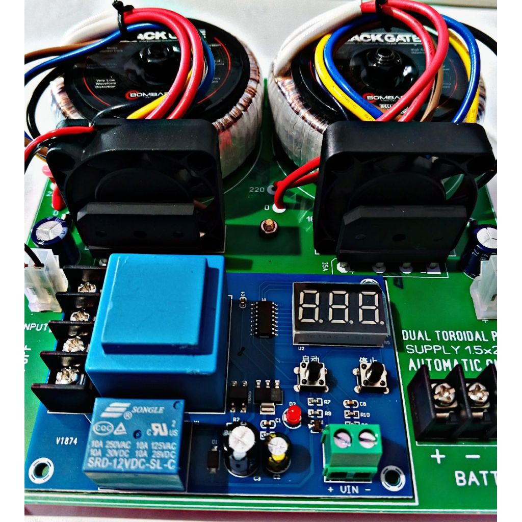 Charger Aki 12v-24v Automatic KIT Charger Accu Travo TOROIDAL