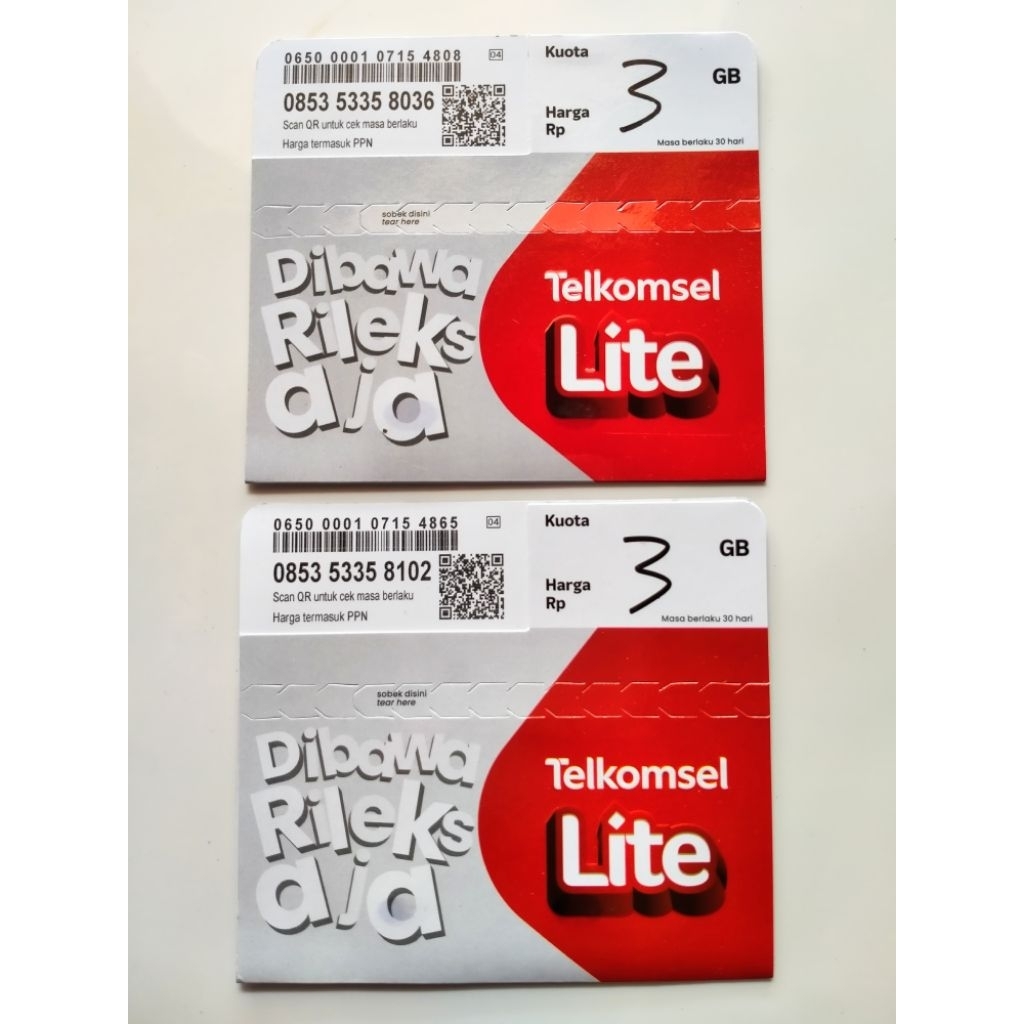 Perdana TELKOMSEL + Kuota 3 GB 30 Hari [SEGELL]
