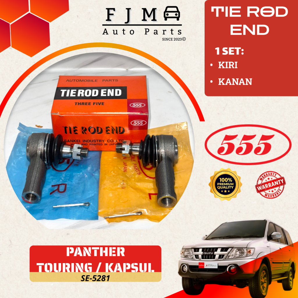 TIE ROD END ISUZU PANTHER TOURING / KAPSUL TIEROD 555 JAPAN 1 SET