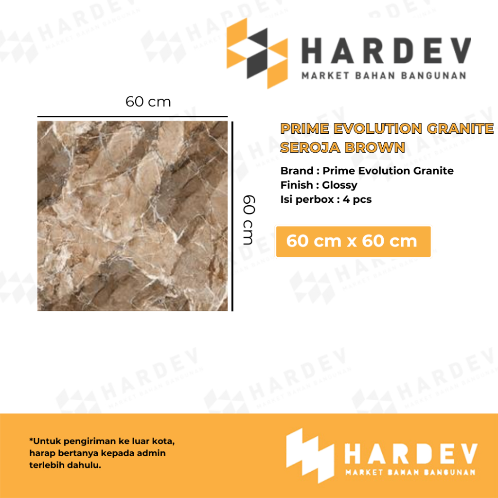 PRIME EVOLUTION GRANITE 60X60 SEROJA BROWN