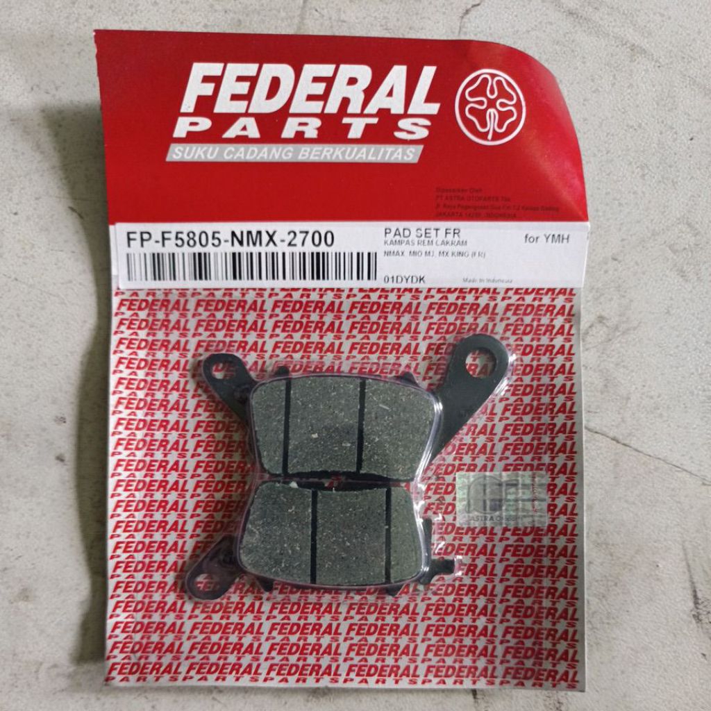 KAMPAS REM DEPAN FEDERAL NMX-2700 MOTOR NMAX, MIO M3, MX KING