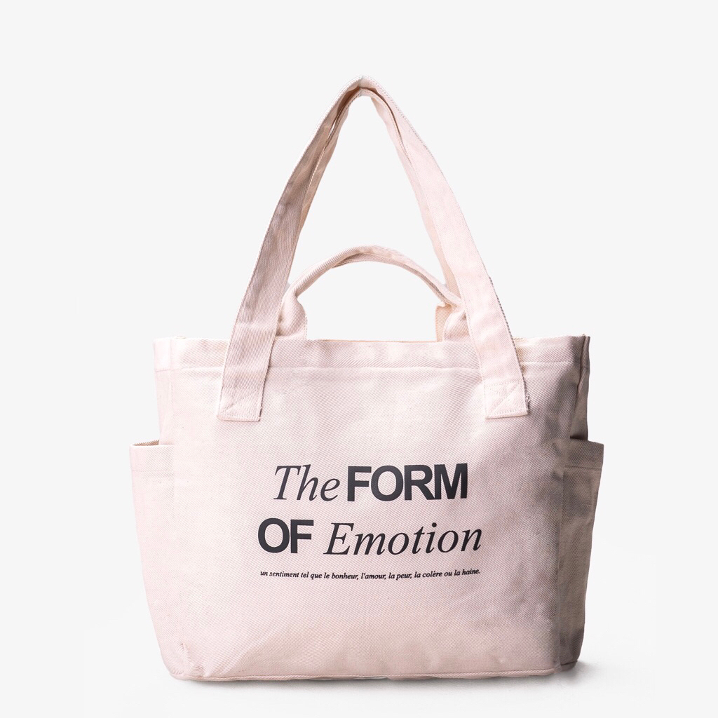 KAMENSENS - TFOE UNISEX TOTEBAG OFF-WHITE - Totebag Unisex / Totebag Wanita / Totebag Pria / Tas ker