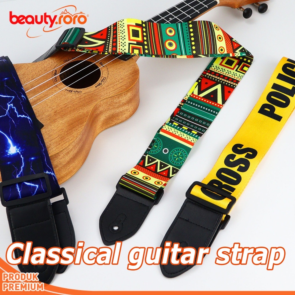 Strap Gitar Akustik Listrik Bass Klasik Tali Gitar Murah Berkualitas /Strap Gitar Bass