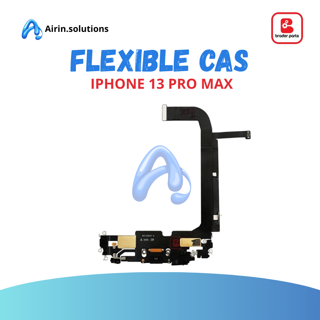FLEXIBLE CHARGER ORI IPHONE 13 PRO MAX BLACK BRADERPARTS.