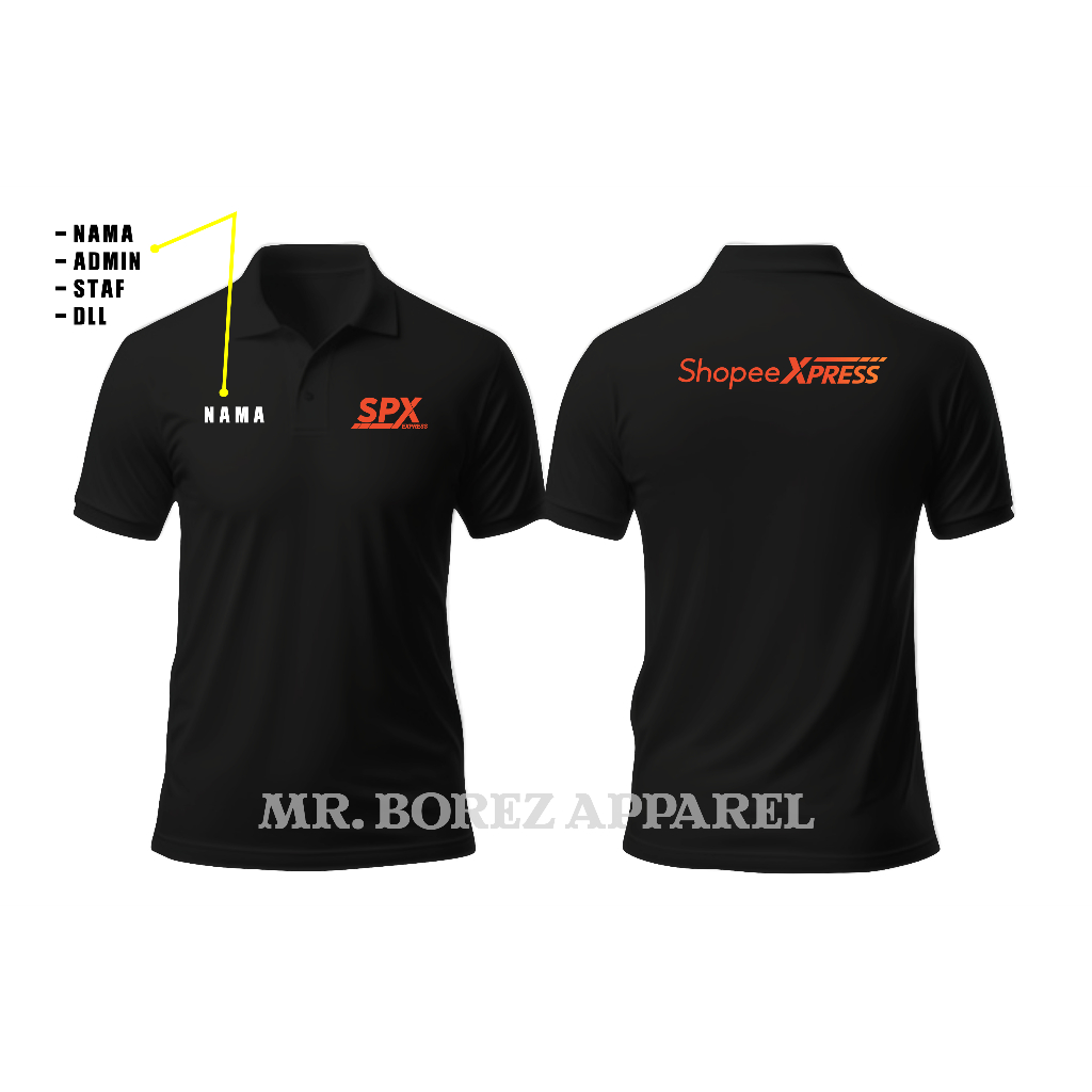 Kaos Polo Baju Harian dan Lapangan SPX Express // Baju Kerah SPX Express
