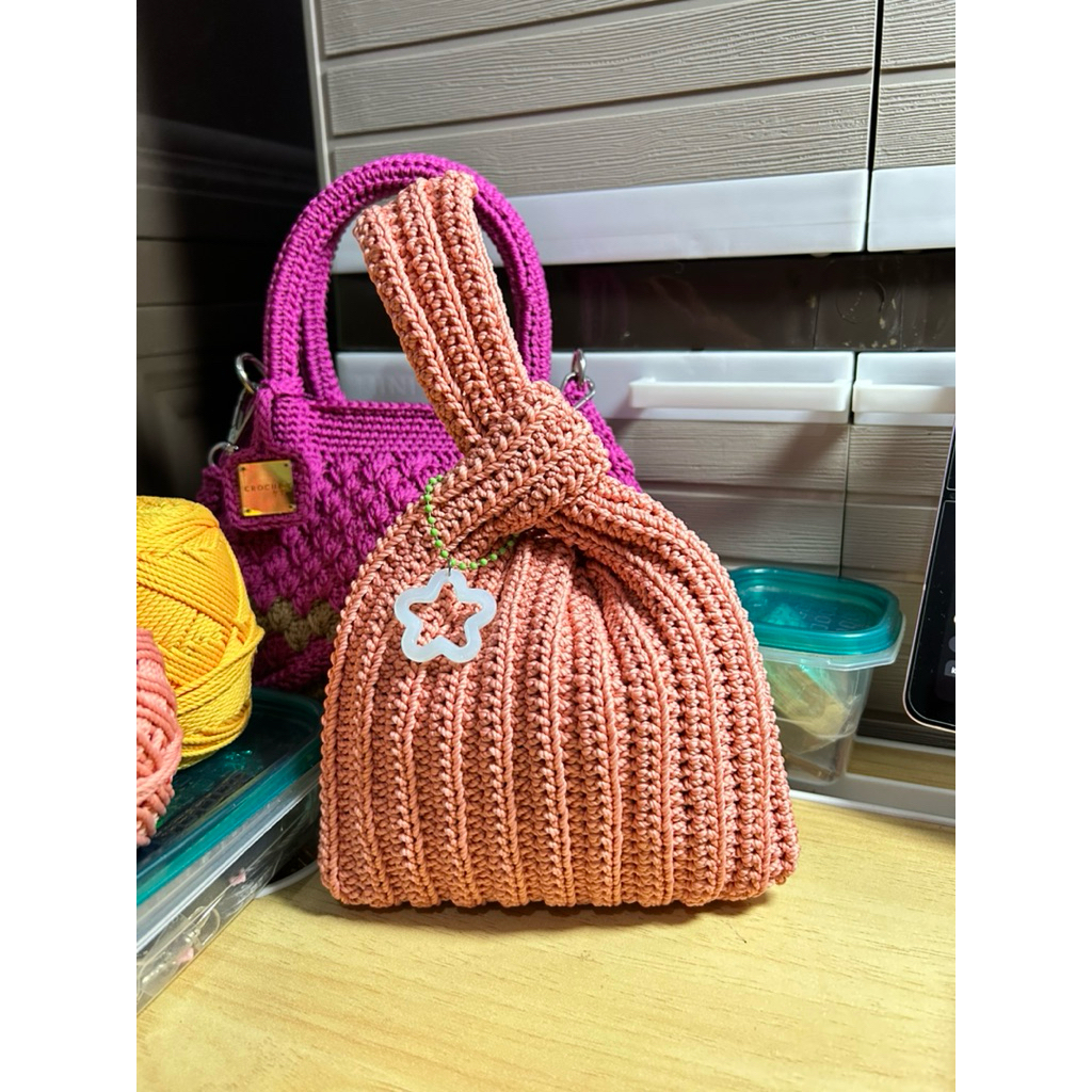 Tas rajut korea | Korean knot bag | tas rajut