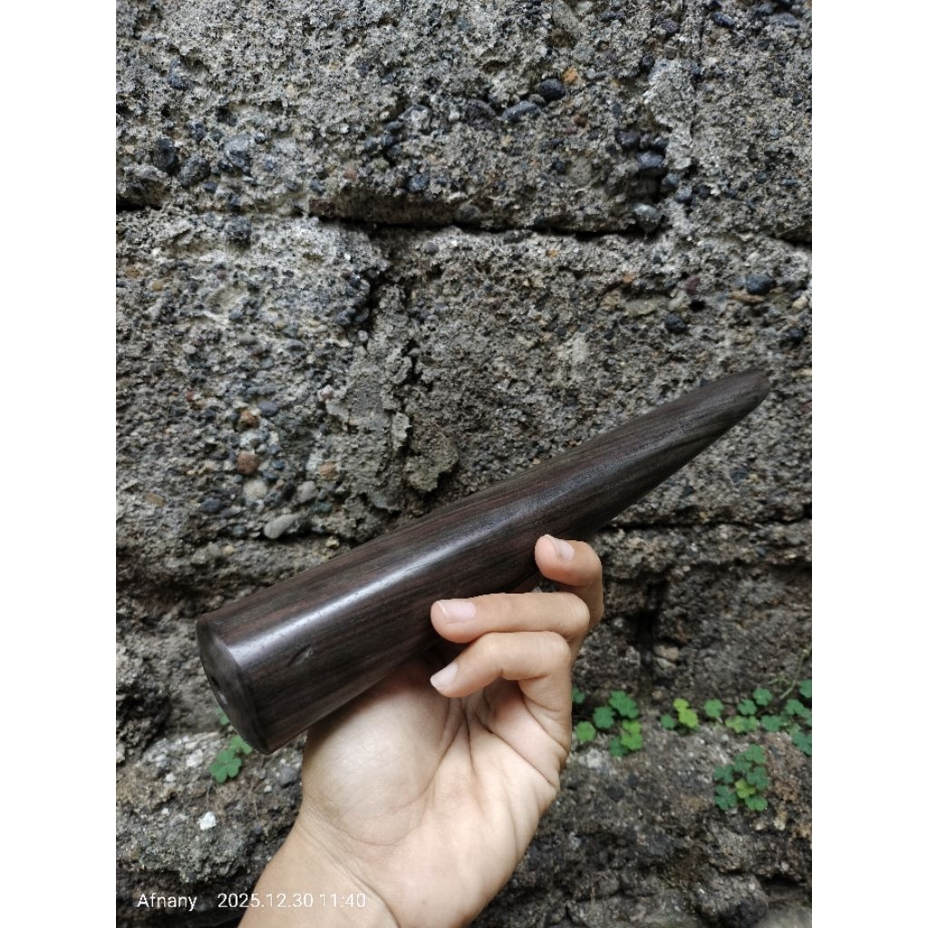 Pipa Once Eboni 25cm/Piprok Kayu eboni