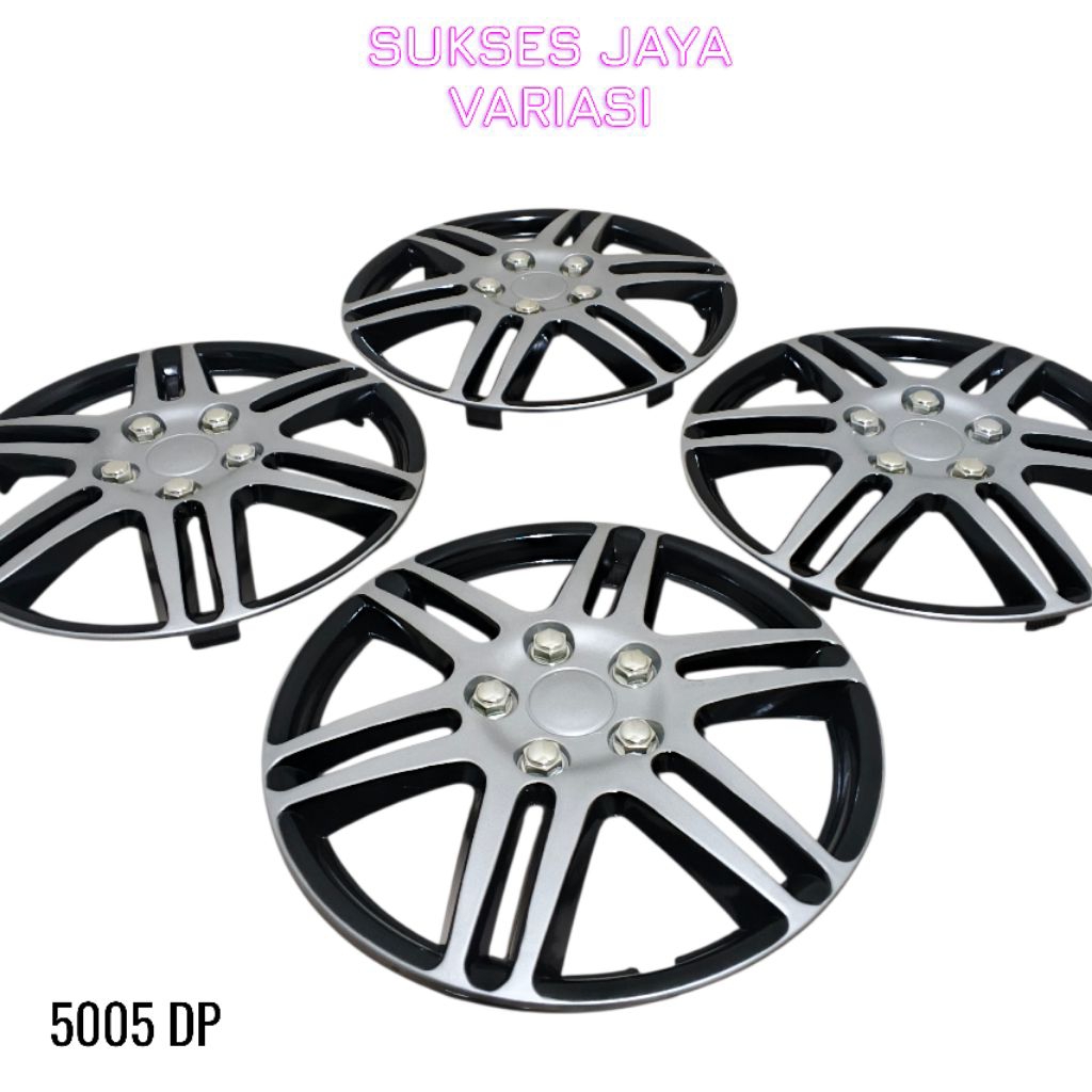 DOP VELG RODA MOBIL / COVER VELG MOBIL CALYA SIGRA RING 14 WARNA HITAM KOMBINASI