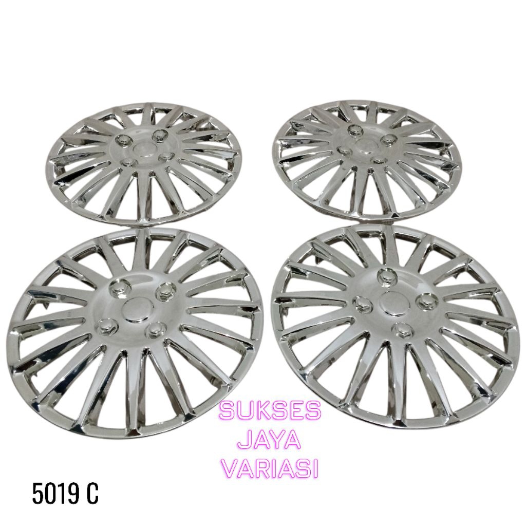 DOP VELG RODA / COVER VELG RODA MOBIL RING 14 FULL CHROME