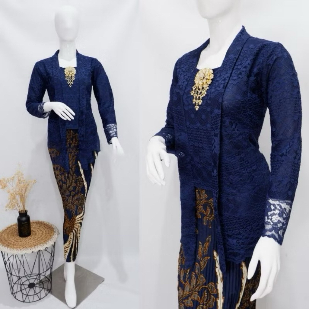 SET KEBAYA KUTUBARU - SET KUTUBARU BROKAT - ATASAN KURUBARU BROKAT - SET KEBAYA BROKAT MODERN - KEBA