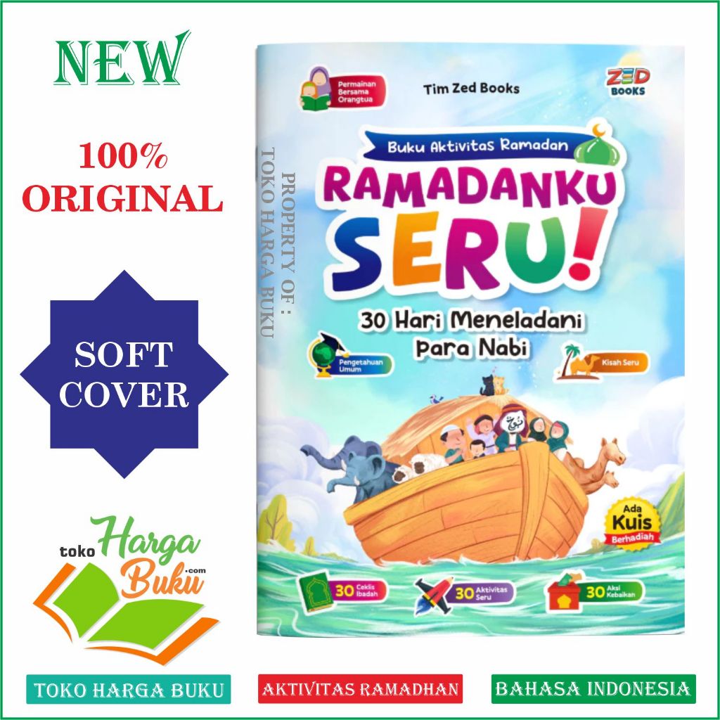 Ramadanku Seru Buku Aktifitas Ramadhan FULL COLOR Buku Anak Bulan Puasa Asyiknya Belajar Al-Quran - Zed Books
