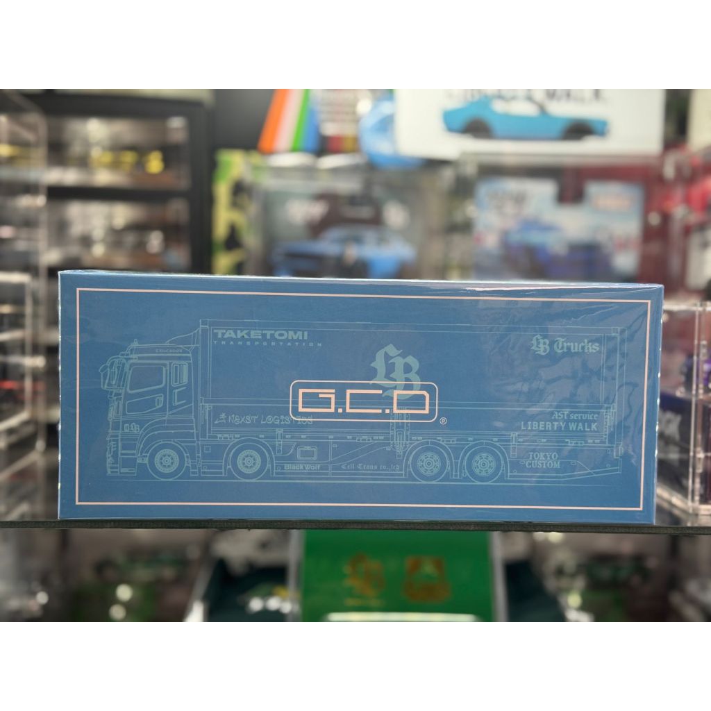 GCD 1/64 transporter LB mitsubishi Fuso blue truck LBWK baby blue [ SEGEL ]
