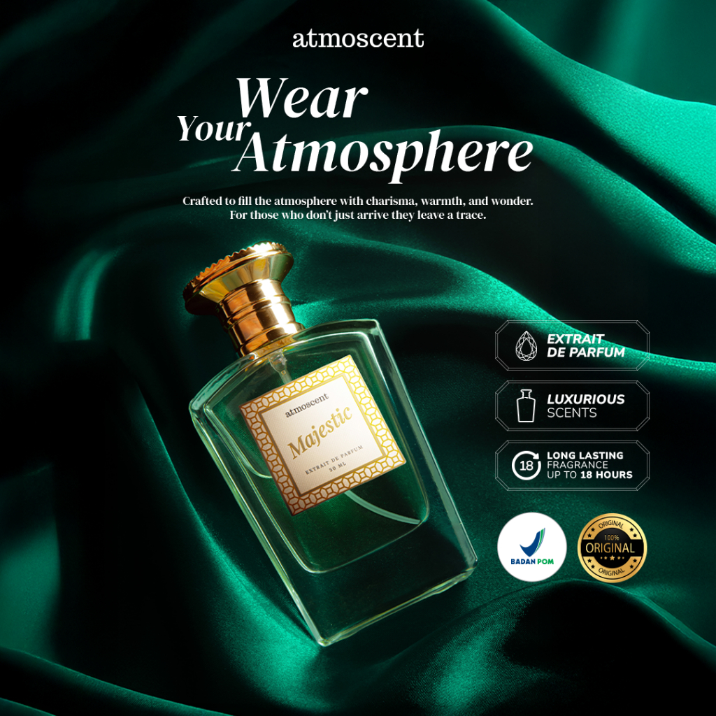 [Ready Stock] Atmoscent - Majestic Extrait de Perfume Atmoscent 50ML | Parfum Minyak Wangi Tahan Lam