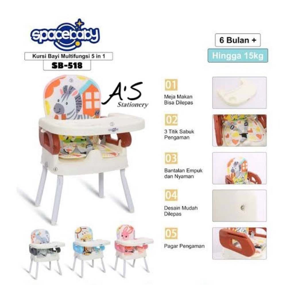 Space Baby - Baby Booster Seat 6in1