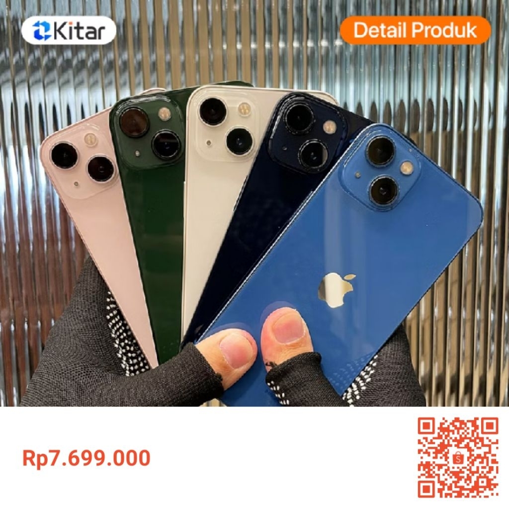 iPhone 13 ex iBox Beacukai IMEI Permanen Garansi 12 Bln 100% Original Second IP Fullset