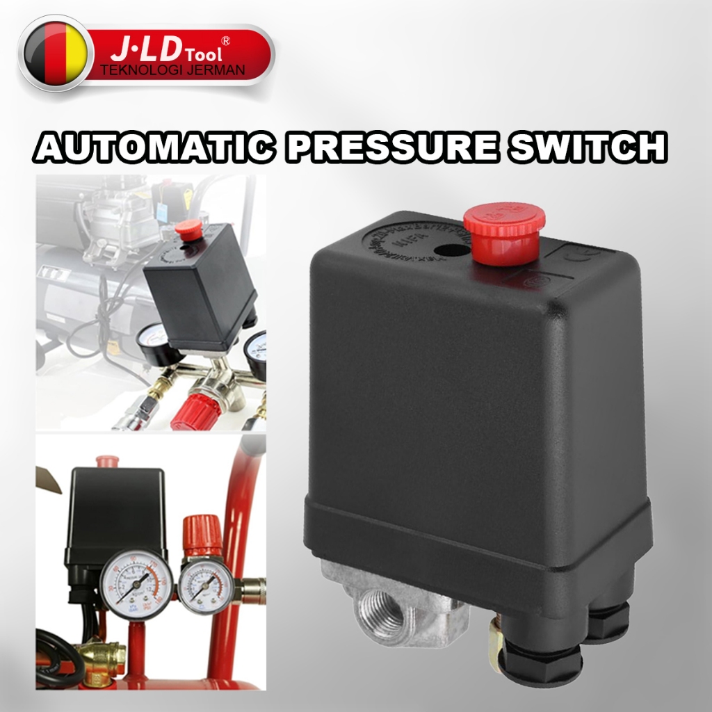 JLD Otomatis Compressor 4 Lubang 1/4"  Otomatis Kompresor Sett Check Valve
