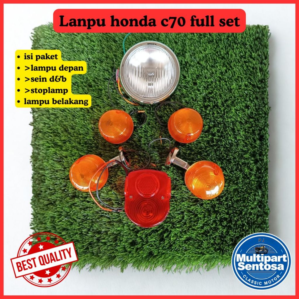 Lampu Depan Honda C70 Full Set Sein C70 Stoplamp C70 C50 Pispot Supercup Pitung