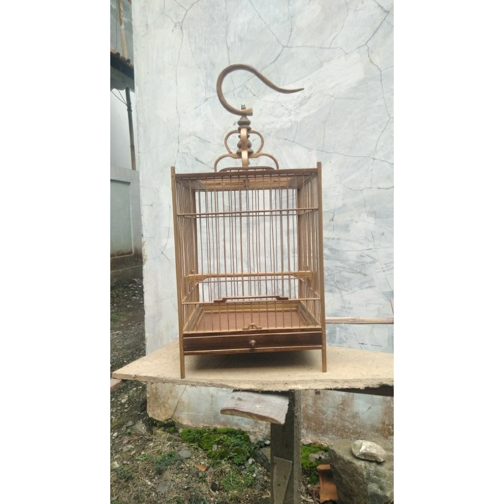 sangkar kotak bambu model cungko 20x20